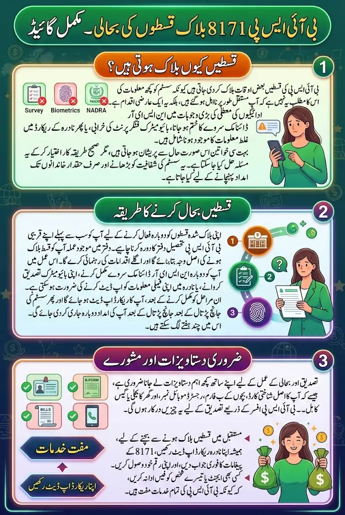 BISP 8171 Blocked Installment Reactivation May 2026 Full Details Step By Step